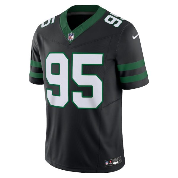 Men's New York Jets Quinnen Williams Nike Legacy Black Alternate Vapor F.U.S.E. Limited Jersey - GNE DROP407