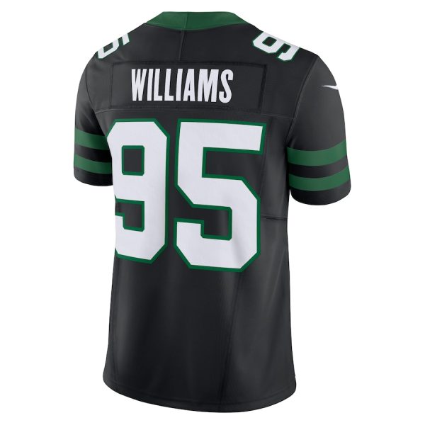 Men's New York Jets Quinnen Williams Nike Legacy Black Alternate Vapor F.U.S.E. Limited Jersey - GNE DROP407