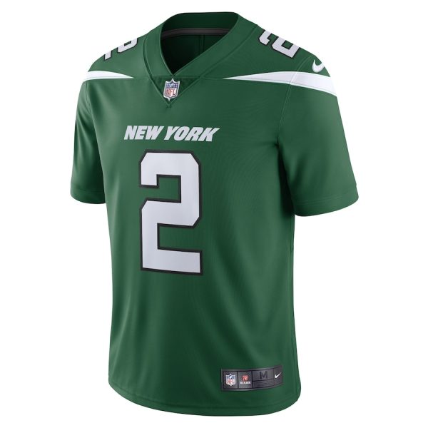 Men's New York Jets Zach Wilson Nike Gotham Green Vapor Limited Jersey - GNE DROP427