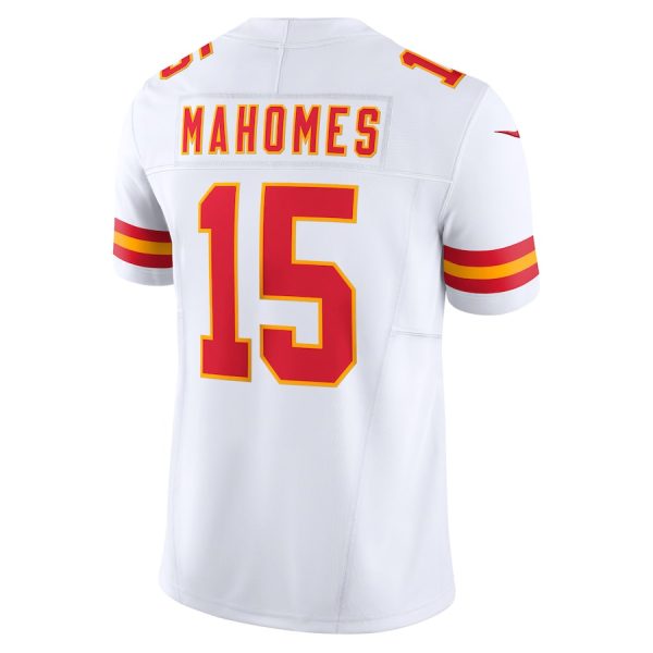 Men's Kansas City Chiefs Patrick Mahomes Nike White Vapor F.U.S.E. Limited Jersey - GNE DROP437