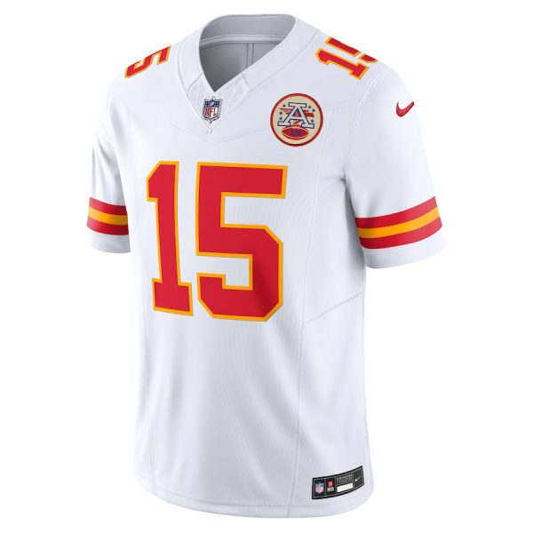 Men's Kansas City Chiefs Patrick Mahomes Nike White Vapor F.U.S.E. Limited Jersey - GNE DROP437