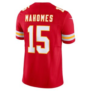 Men's Kansas City Chiefs Patrick Mahomes Nike Red Vapor F.U.S.E. Limited Jersey - GNE DROP438