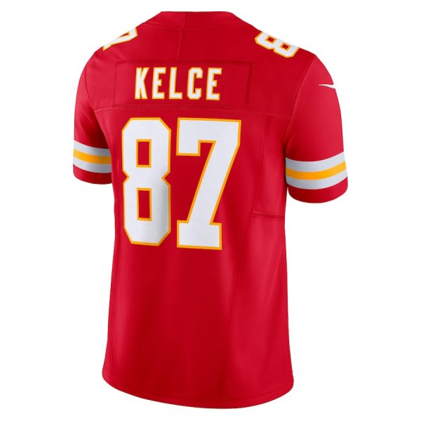 Men's Kansas City Chiefs Travis Kelce Nike Red Vapor F.U.S.E. Limited Jersey - GNE DROP440