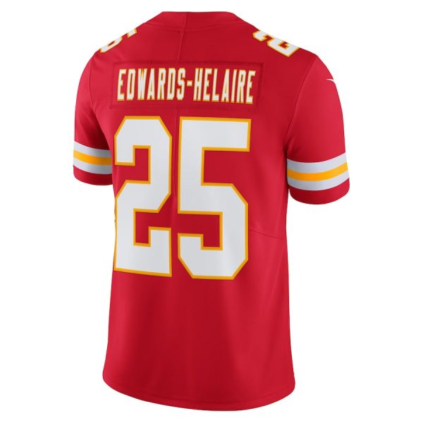 Men's Kansas City Chiefs Clyde Edwards-Helaire Nike Red Vapor Limited Jersey - GNE DROP446