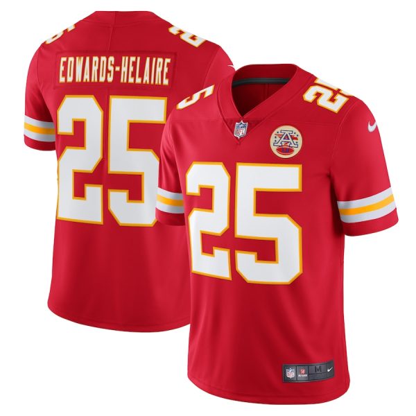 Men's Kansas City Chiefs Clyde Edwards-Helaire Nike Red Vapor Limited Jersey - GNE DROP446