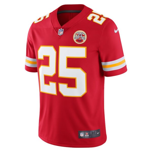 Men's Kansas City Chiefs Clyde Edwards-Helaire Nike Red Vapor Limited Jersey - GNE DROP446