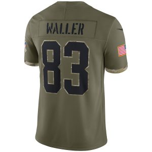 Men's Las Vegas Raiders Darren Waller Nike Olive Salute To Service Limited Jersey - GNE DROP451