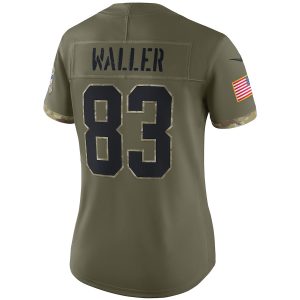 Women's Las Vegas Raiders Darren Waller Nike Olive Salute To Service Limited Jersey - GNE DROP452