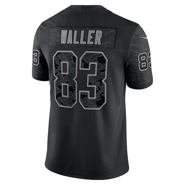 Men's Las Vegas Raiders Darren Waller Nike Black RFLCTV Limited Jersey - GNE DROP457