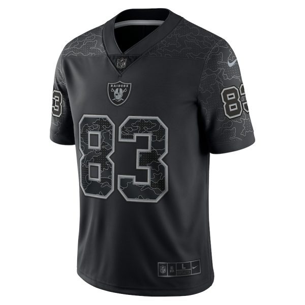 Men's Las Vegas Raiders Darren Waller Nike Black RFLCTV Limited Jersey - GNE DROP457