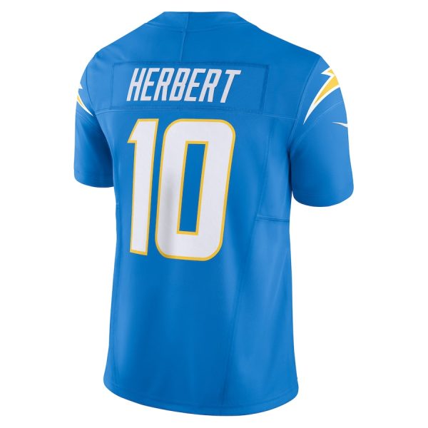 Men's Los Angeles Chargers Justin Herbert Nike Powder Blue Vapor F.U.S.E. Limited Jersey - GNE DROP460