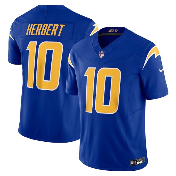 Men's Los Angeles Chargers Justin Herbert Nike Royal Vapor F.U.S.E. Limited Jersey - GNE DROP466