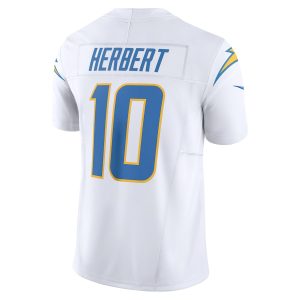 Men's Los Angeles Chargers Justin Herbert Nike White Vapor F.U.S.E. Limited Jersey - GNE DROP470