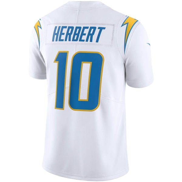 Men's Los Angeles Chargers Justin Herbert Nike White Vapor Limited Jersey - GNE DROP472