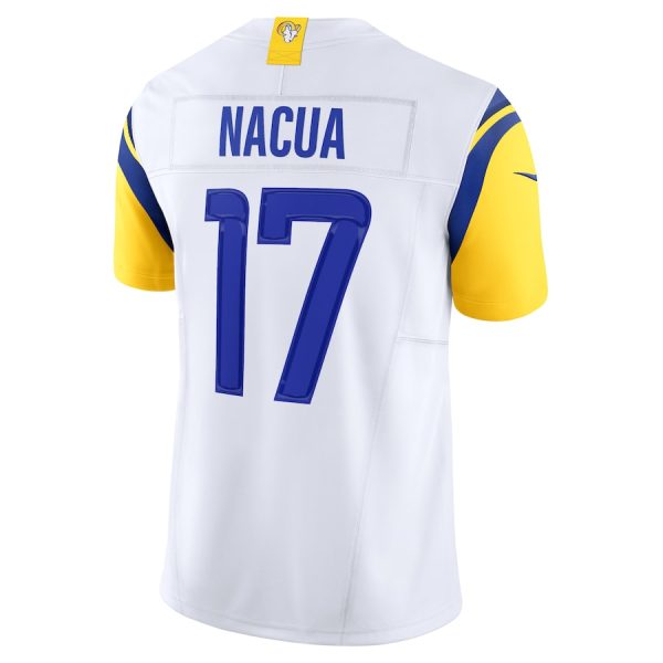 Men's Los Angeles Rams Puka Nacua Nike White Vapor F.U.S.E. Limited Jersey - GNE DROP477