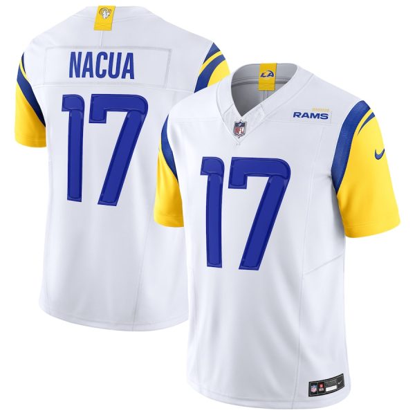 Men's Los Angeles Rams Puka Nacua Nike White Vapor F.U.S.E. Limited Jersey - GNE DROP477