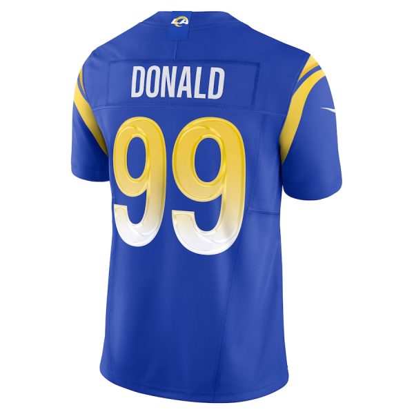 Men's Los Angeles Rams Aaron Donald Nike Royal Vapor F.U.S.E. Limited Jersey - GNE DROP478