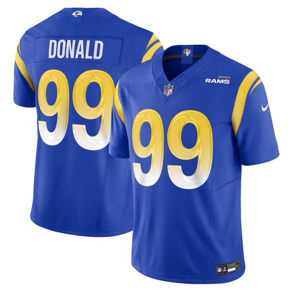 Men's Los Angeles Rams Aaron Donald Nike Royal Vapor F.U.S.E. Limited Jersey - GNE DROP478