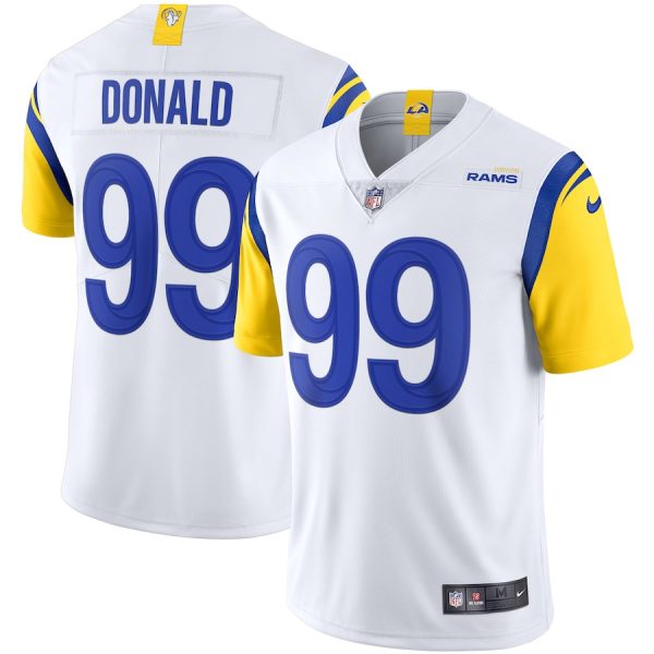 Men's Los Angeles Rams Aaron Donald Nike White Alternate Vapor Limited Jersey - GNE DROP480