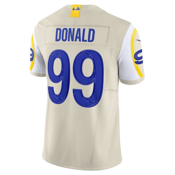 Men's Los Angeles Rams Aaron Donald Nike Bone Alternate Vapor F.U.S.E. Limited Jersey - GNE DROP481