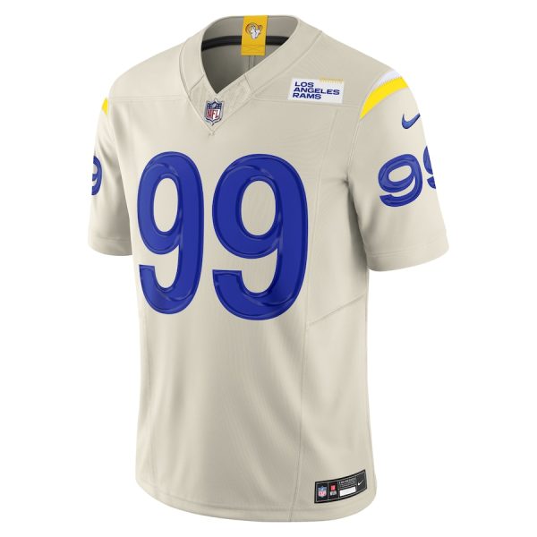 Men's Los Angeles Rams Aaron Donald Nike Bone Alternate Vapor F.U.S.E. Limited Jersey - GNE DROP481