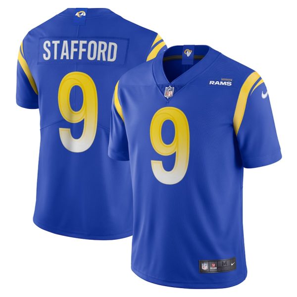 Men's Los Angeles Rams Matthew Stafford Nike Royal Vapor Limited Jersey - GNE DROP482