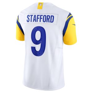 Men's Los Angeles Rams Matthew Stafford Nike White Vapor F.U.S.E. Limited Jersey - GNE DROP484