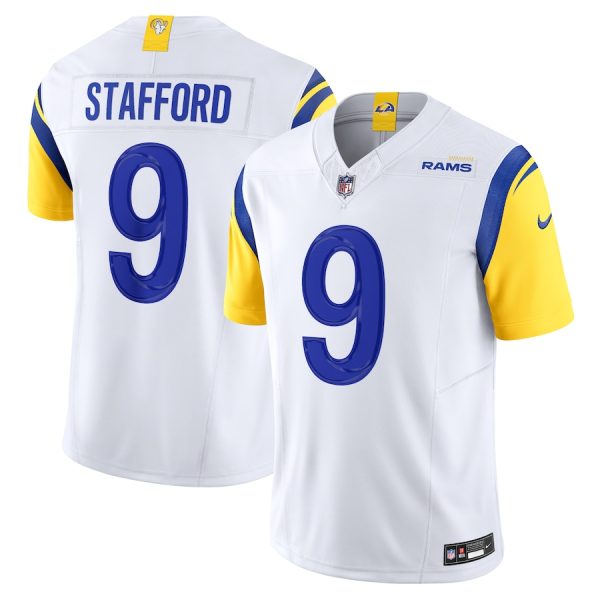 Men's Los Angeles Rams Matthew Stafford Nike White Vapor F.U.S.E. Limited Jersey - GNE DROP484