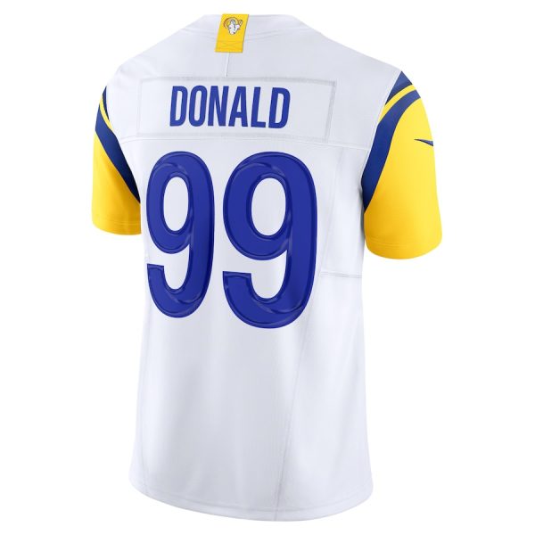 Men's Los Angeles Rams Aaron Donald Nike White Vapor F.U.S.E. Limited Jersey - GNE DROP487