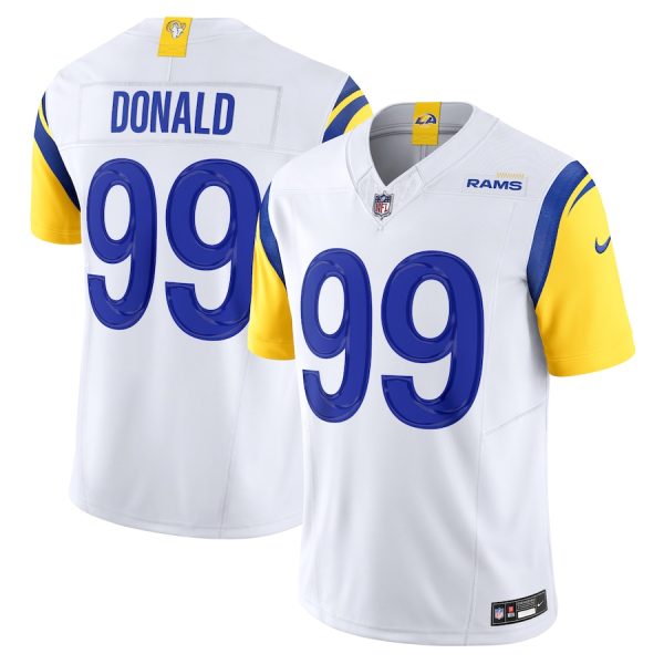 Men's Los Angeles Rams Aaron Donald Nike White Vapor F.U.S.E. Limited Jersey - GNE DROP487