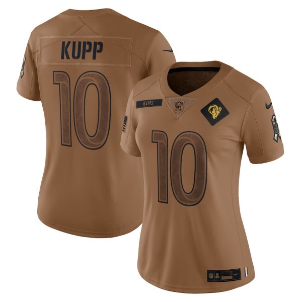 Women's Los Angeles Rams Cooper Kupp Nike Brown Salute To Service Limited Jersey - GNE DROP493