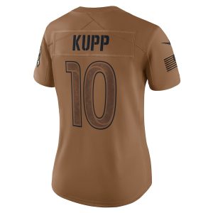 Women's Los Angeles Rams Cooper Kupp Nike Brown Salute To Service Limited Jersey - GNE DROP493