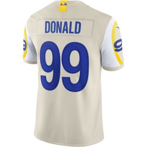 Men's Los Angeles Rams Aaron Donald Nike Bone Vapor Limited Jersey - GNE DROP498