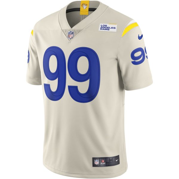 Men's Los Angeles Rams Aaron Donald Nike Bone Vapor Limited Jersey - GNE DROP498