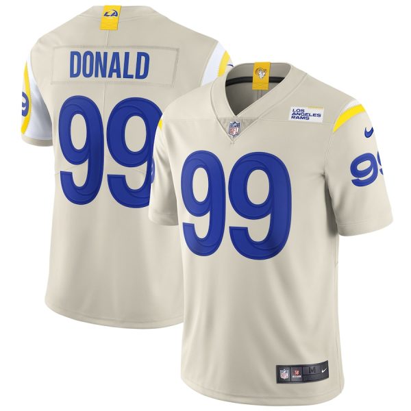 Men's Los Angeles Rams Aaron Donald Nike Bone Vapor Limited Jersey - GNE DROP498