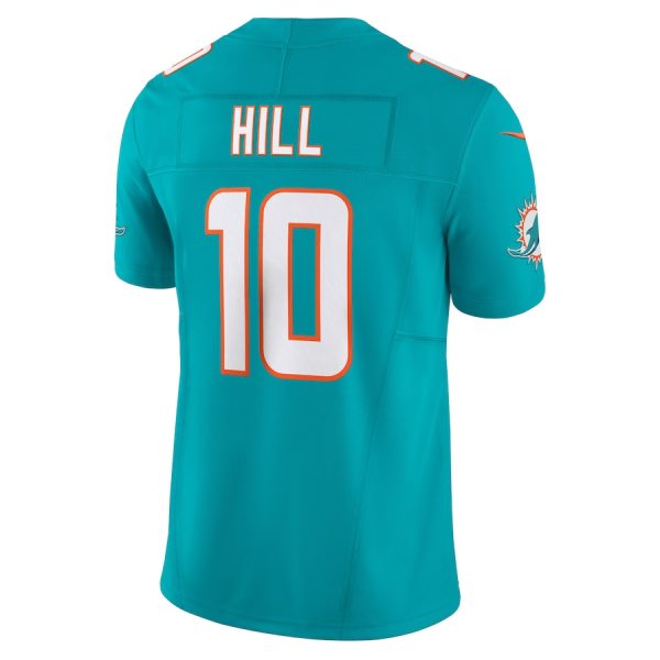 Men's Miami Dolphins Tyreek Hill Nike Aqua Vapor F.U.S.E. Limited Jersey - GNE DROP499