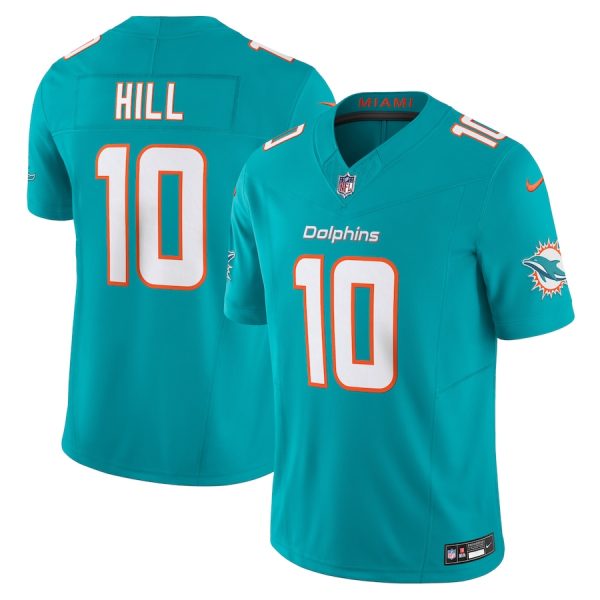 Men's Miami Dolphins Tyreek Hill Nike Aqua Vapor F.U.S.E. Limited Jersey - GNE DROP499