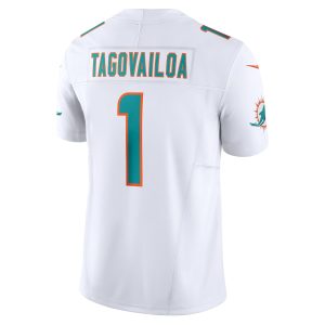 Men's Miami Dolphins Tua Tagovailoa Nike White Vapor F.U.S.E. Limited Jersey - GNE DROP500