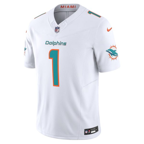 Men's Miami Dolphins Tua Tagovailoa Nike White Vapor F.U.S.E. Limited Jersey - GNE DROP500