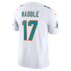 Men's Miami Dolphins Jaylen Waddle Nike White Vapor F.U.S.E. Limited Jersey - GNE DROP503