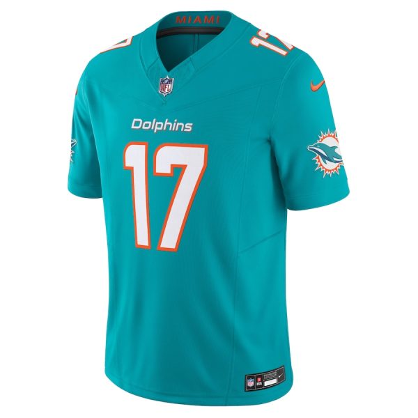 Men's Miami Dolphins Jaylen Waddle Nike Aqua Vapor F.U.S.E. Limited Jersey - GNE DROP505