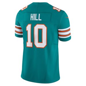 Men's Miami Dolphins Tyreek Hill Nike Aqua Vapor F.U.S.E. Limited Jersey - GNE DROP506