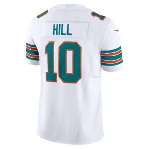 Men's Miami Dolphins Tyreek Hill Nike White Vapor F.U.S.E. Limited Jersey - GNE DROP507