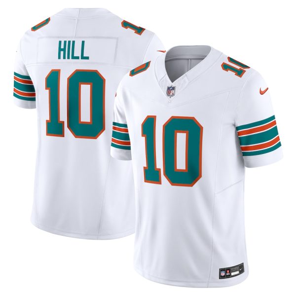 Men's Miami Dolphins Tyreek Hill Nike White Vapor F.U.S.E. Limited Jersey - GNE DROP507