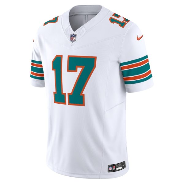 Men's Miami Dolphins Jaylen Waddle Nike White Vapor F.U.S.E. Limited Jersey - GNE DROP508