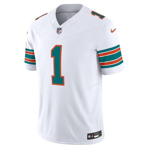 Men's Miami Dolphins Tua Tagovailoa Nike White Vapor F.U.S.E. Limited Jersey - GNE DROP509