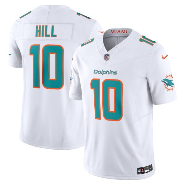 Men's Miami Dolphins Tyreek Hill Nike White Vapor F.U.S.E. Limited Jersey - GNE DROP510