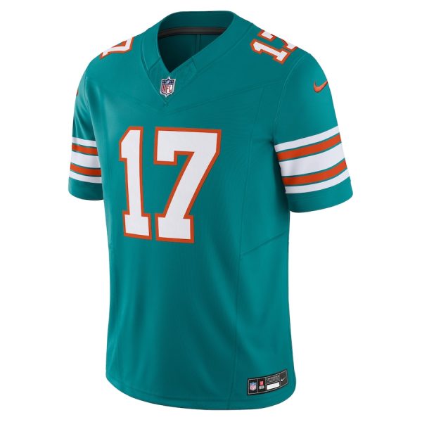 Men's Miami Dolphins Jaylen Waddle Nike Aqua Vapor F.U.S.E. Limited Jersey - GNE DROP514