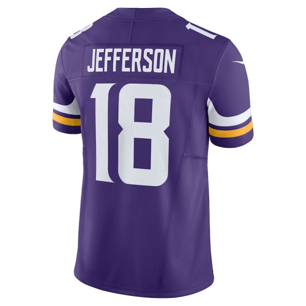 Men's Minnesota Vikings Justin Jefferson Nike Purple Vapor F.U.S.E. Limited Jersey - GNE DROP515