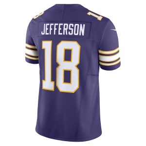 Men's Minnesota Vikings Justin Jefferson Nike Purple Vapor F.U.S.E. Limited Jersey - GNE DROP516